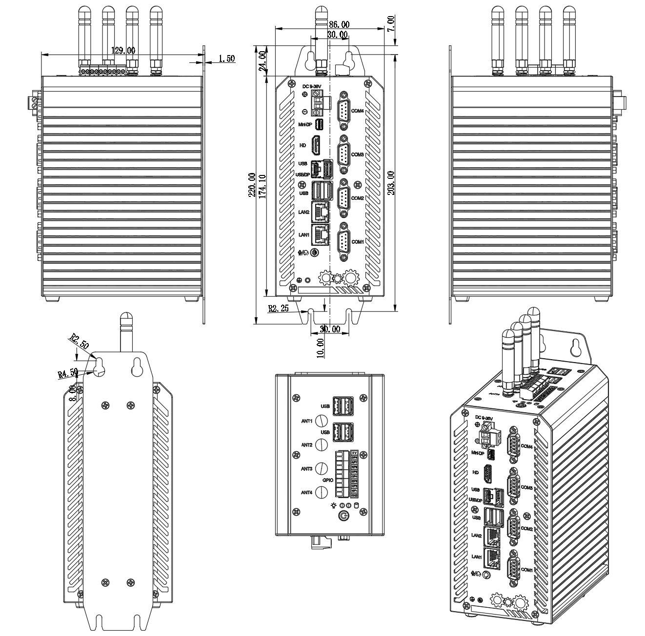 Intelligent Edge mechanical dimensions
